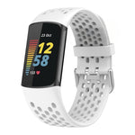 Cinturino per orologio in silicone traspirante con fori xDfind, For Fitbit Charge 6 / 5