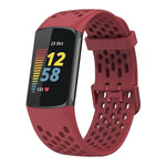 Cinturino per orologio in silicone traspirante con fori xDfind, For Fitbit Charge 6 / 5