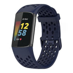 Cinturino per orologio in silicone traspirante con fori xDfind, For Fitbit Charge 6 / 5