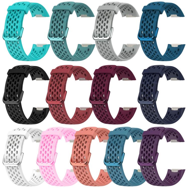 Cinturino per orologio in silicone traspirante con fori xDfind, For Fitbit Charge 6 / 5