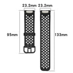 Cinturino per orologio in silicone traspirante con fori xDfind, For Fitbit Charge 6 / 5