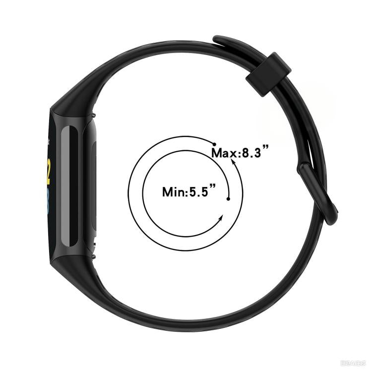 Cinturino per orologio in silicone traspirante con fori xDfind, For Fitbit Charge 6 / 5