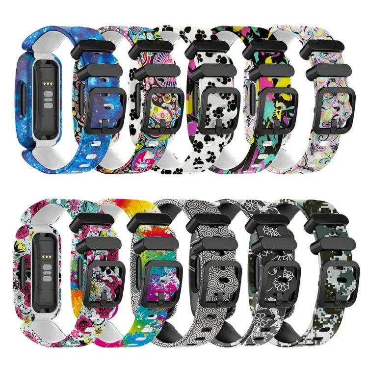 Cinturino per orologio in silicone integrato con fibbia nera xDfind, For Fitbit Ace 3 / Inspire2