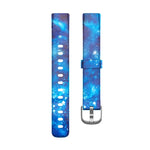 Cinturino per orologio in silicone con fibbia argentata xDfind per Fitbit Luxe, S, L
