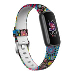 Cinturino per orologio in silicone con fibbia argentata xDfind per Fitbit Luxe, S, L
