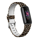 Cinturino per orologio in silicone con fibbia argentata xDfind per Fitbit Luxe, S, L