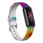 Cinturino per orologio in silicone con fibbia argentata xDfind per Fitbit Luxe, S, L