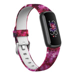 Cinturino per orologio in silicone con fibbia argentata xDfind per Fitbit Luxe, S, L