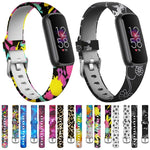 Cinturino per orologio in silicone con fibbia argentata xDfind per Fitbit Luxe, S, L