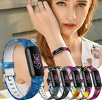 Cinturino per orologio in silicone con fibbia argentata xDfind per Fitbit Luxe, S, L