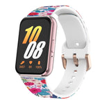 Cinturino per orologio in silicone stampato con fibbia dorata xDfind, For Samsung Galaxy Fit3