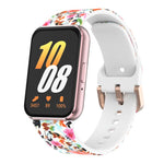 Cinturino per orologio in silicone stampato con fibbia dorata xDfind, For Samsung Galaxy Fit3