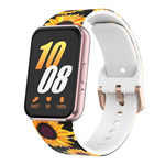 Cinturino per orologio in silicone stampato con fibbia dorata xDfind, For Samsung Galaxy Fit3