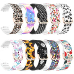 Cinturino per orologio in silicone stampato con fibbia dorata xDfind, For Samsung Galaxy Fit3