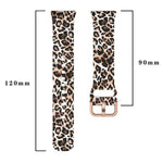 Cinturino per orologio in silicone stampato con fibbia dorata xDfind, For Samsung Galaxy Fit3