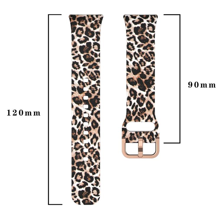 Cinturino per orologio in silicone stampato con fibbia dorata xDfind, For Samsung Galaxy Fit3