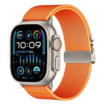 Cinturino per orologio in nylon elasticizzato con fibbia a paracadute xDfind, For Apple Watch 42 / 44 / 45 / 46 / 49mm, For Apple Watch 38 / 40 / 41 / S10 42mm