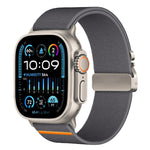 Cinturino per orologio in nylon elasticizzato con fibbia a paracadute xDfind, For Apple Watch 42 / 44 / 45 / 46 / 49mm, For Apple Watch 38 / 40 / 41 / S10 42mm