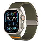 Cinturino per orologio in nylon elasticizzato con fibbia a paracadute xDfind, For Apple Watch 42 / 44 / 45 / 46 / 49mm, For Apple Watch 38 / 40 / 41 / S10 42mm