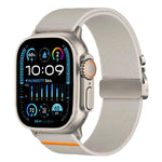 Cinturino per orologio in nylon elasticizzato con fibbia a paracadute xDfind, For Apple Watch 42 / 44 / 45 / 46 / 49mm, For Apple Watch 38 / 40 / 41 / S10 42mm