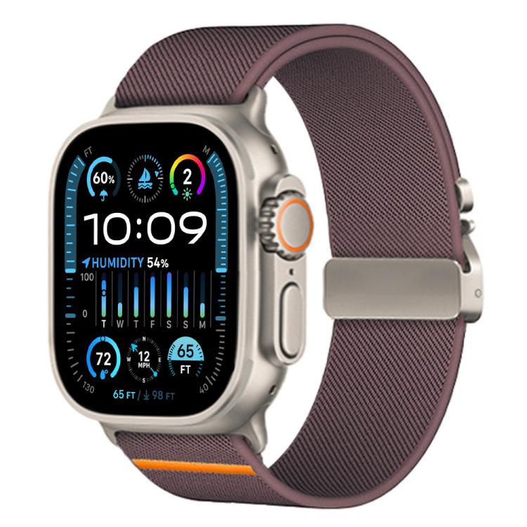Cinturino per orologio in nylon elasticizzato con fibbia a paracadute xDfind, For Apple Watch 42 / 44 / 45 / 46 / 49mm, For Apple Watch 38 / 40 / 41 / S10 42mm