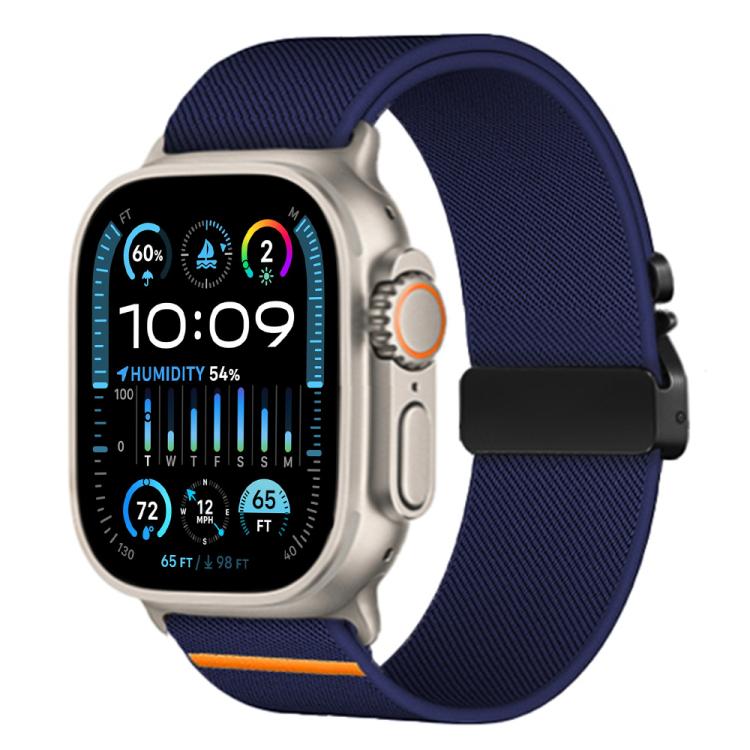 Cinturino per orologio in nylon elasticizzato con fibbia a paracadute xDfind, For Apple Watch 42 / 44 / 45 / 46 / 49mm, For Apple Watch 38 / 40 / 41 / S10 42mm