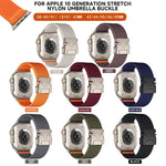 Cinturino per orologio in nylon elasticizzato con fibbia a paracadute xDfind, For Apple Watch 42 / 44 / 45 / 46 / 49mm, For Apple Watch 38 / 40 / 41 / S10 42mm