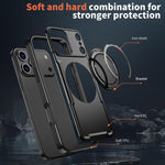 Custodia per telefono Kalebol in metallo con rotazione a 360 gradi e supporto MagSafe., For iPhone 17, For iPhone 17 Air, For iPhone 16 Pro Max, For iPhone 16 Pro