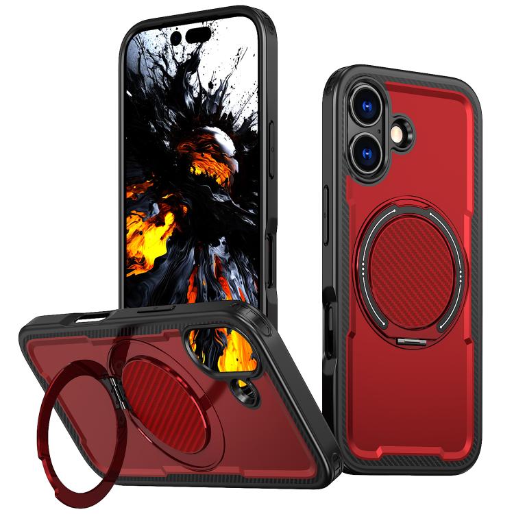 Custodia per telefono Kalebol in metallo con rotazione a 360 gradi e supporto MagSafe., For iPhone 17, For iPhone 17 Air, For iPhone 16 Pro Max, For iPhone 16 Pro