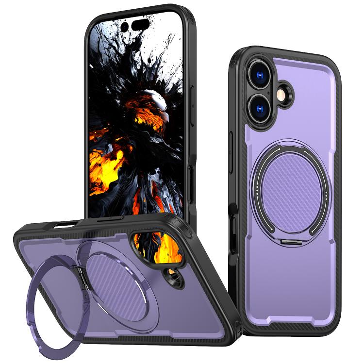 Custodia per telefono Kalebol in metallo con rotazione a 360 gradi e supporto MagSafe., For iPhone 17, For iPhone 17 Air, For iPhone 16 Pro Max, For iPhone 16 Pro