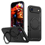 Custodia per telefono Kalebol in metallo con rotazione a 360 gradi e supporto MagSafe., For iPhone 17, For iPhone 17 Air, For iPhone 16 Pro Max, For iPhone 16 Pro