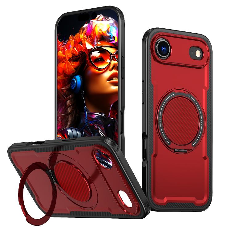Custodia per telefono Kalebol in metallo con rotazione a 360 gradi e supporto MagSafe., For iPhone 17, For iPhone 17 Air, For iPhone 16 Pro Max, For iPhone 16 Pro