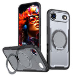 Custodia per telefono Kalebol in metallo con rotazione a 360 gradi e supporto MagSafe., For iPhone 17, For iPhone 17 Air, For iPhone 16 Pro Max, For iPhone 16 Pro