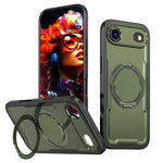 Custodia per telefono Kalebol in metallo con rotazione a 360 gradi e supporto MagSafe., For iPhone 17, For iPhone 17 Air, For iPhone 16 Pro Max, For iPhone 16 Pro