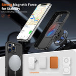 Custodia per telefono Kalebol in metallo con rotazione a 360 gradi e supporto MagSafe., For iPhone 16 Plus, For iPhone 16, For iPhone 15 Pro Max, For iPhone 15 Pro