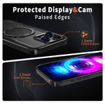 Custodia per telefono Kalebol in metallo con rotazione a 360 gradi e supporto MagSafe., For iPhone 16 Plus, For iPhone 16, For iPhone 15 Pro Max, For iPhone 15 Pro