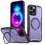 Custodia per telefono Kalebol in metallo con rotazione a 360 gradi e supporto MagSafe., For iPhone 16 Plus, For iPhone 16, For iPhone 15 Pro Max, For iPhone 15 Pro