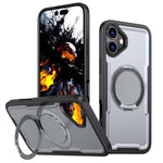 Custodia per telefono Kalebol in metallo con rotazione a 360 gradi e supporto MagSafe., For iPhone 16 Plus, For iPhone 16, For iPhone 15 Pro Max, For iPhone 15 Pro