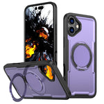 Custodia per telefono Kalebol in metallo con rotazione a 360 gradi e supporto MagSafe., For iPhone 16 Plus, For iPhone 16, For iPhone 15 Pro Max, For iPhone 15 Pro