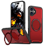 Custodia per telefono Kalebol in metallo con rotazione a 360 gradi e supporto MagSafe., For iPhone 16 Plus, For iPhone 16, For iPhone 15 Pro Max, For iPhone 15 Pro