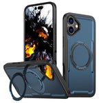 Custodia per telefono Kalebol in metallo con rotazione a 360 gradi e supporto MagSafe., For iPhone 16 Plus, For iPhone 16, For iPhone 15 Pro Max, For iPhone 15 Pro