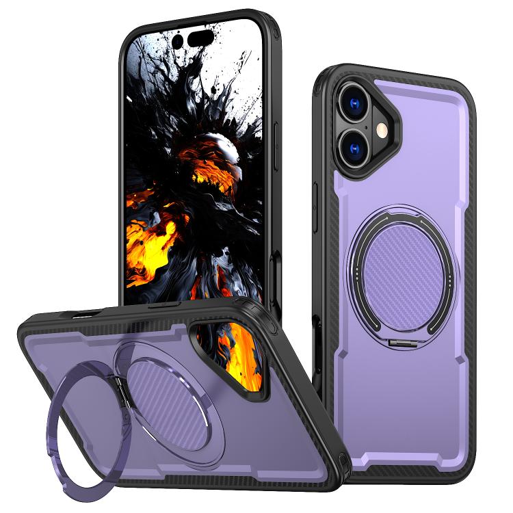 Custodia per telefono Kalebol in metallo con rotazione a 360 gradi e supporto MagSafe., For iPhone 16 Plus, For iPhone 16, For iPhone 15 Pro Max, For iPhone 15 Pro