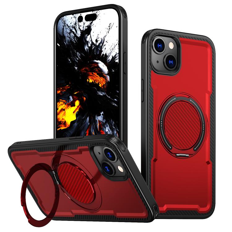 Custodia per telefono Kalebol in metallo con rotazione a 360 gradi e supporto MagSafe., For iPhone 15 Plus, For iPhone 15, For iPhone 14 Plus, For iPhone 14