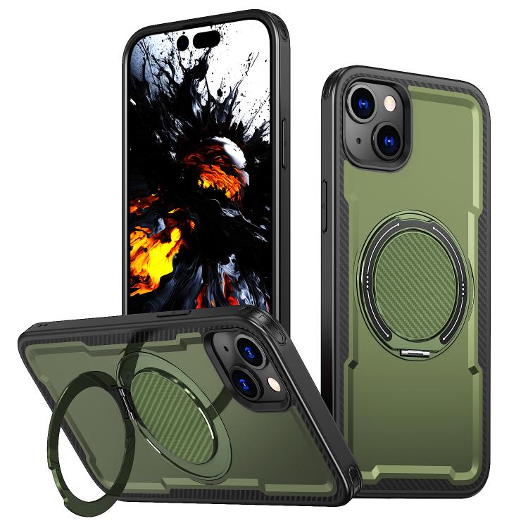 Custodia per telefono Kalebol in metallo con rotazione a 360 gradi e supporto MagSafe., For iPhone 14 Pro, For iPhone 14 Pro Max, For iPhone 13 Pro, For iPhone 13
