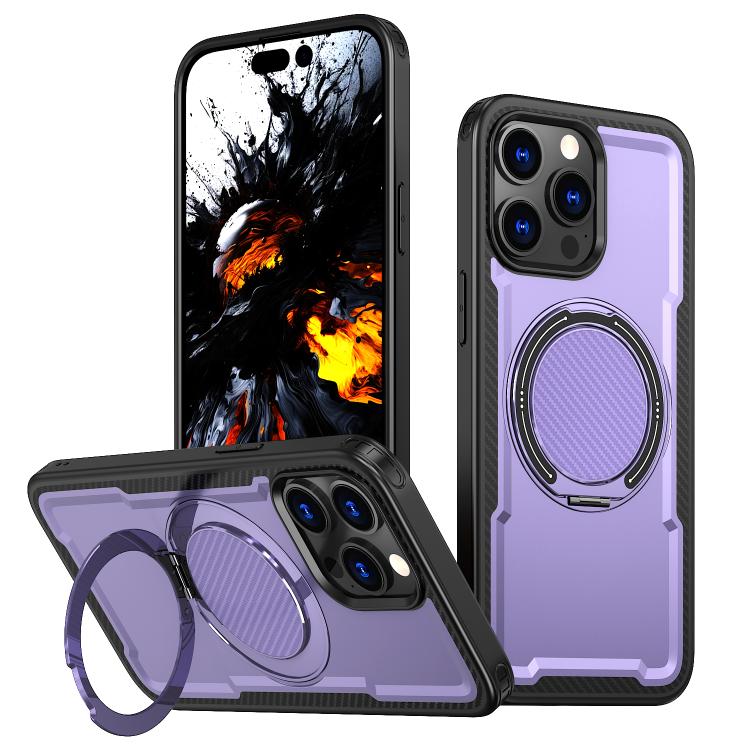 Custodia per telefono Kalebol in metallo con rotazione a 360 gradi e supporto MagSafe., For iPhone 14 Pro, For iPhone 14 Pro Max, For iPhone 13 Pro, For iPhone 13