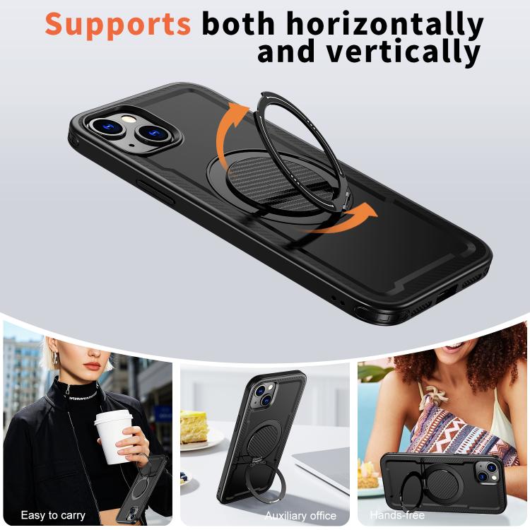Custodia per telefono Kalebol in metallo con rotazione a 360 gradi e supporto MagSafe., For iPhone 13