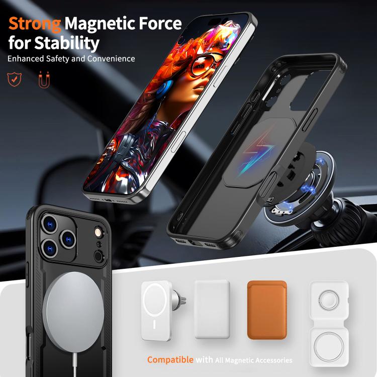 Custodia per telefono Kalebol in metallo con rotazione a 360 gradi e supporto MagSafe., For iPhone 18 Pro, For iPhone 18 Pro Max, For iPhone 17 Pro Max, For iPhone 17 Pro