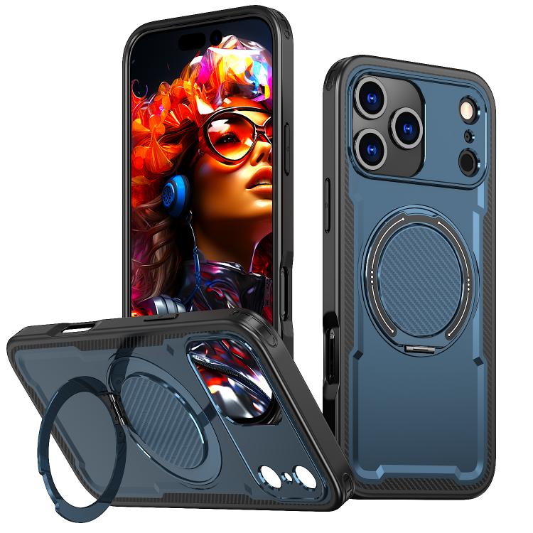 Custodia per telefono Kalebol in metallo con rotazione a 360 gradi e supporto MagSafe., For iPhone 18 Pro, For iPhone 18 Pro Max, For iPhone 17 Pro Max, For iPhone 17 Pro