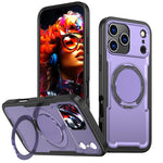 Custodia per telefono Kalebol in metallo con rotazione a 360 gradi e supporto MagSafe., For iPhone 18 Pro, For iPhone 18 Pro Max, For iPhone 17 Pro Max, For iPhone 17 Pro