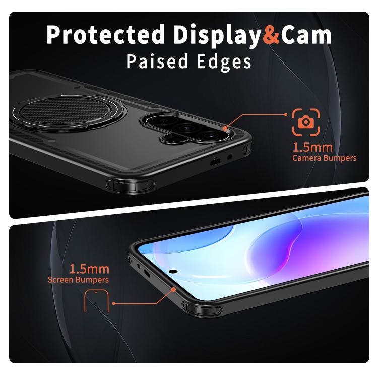 Custodia per telefono Kalebol in metallo con rotazione a 360 gradi e supporto MagSafe., For Galaxy A17 5G, For Galaxy A06 4G / 5G, For Galaxy A56 5G, For Galaxy A26 5G